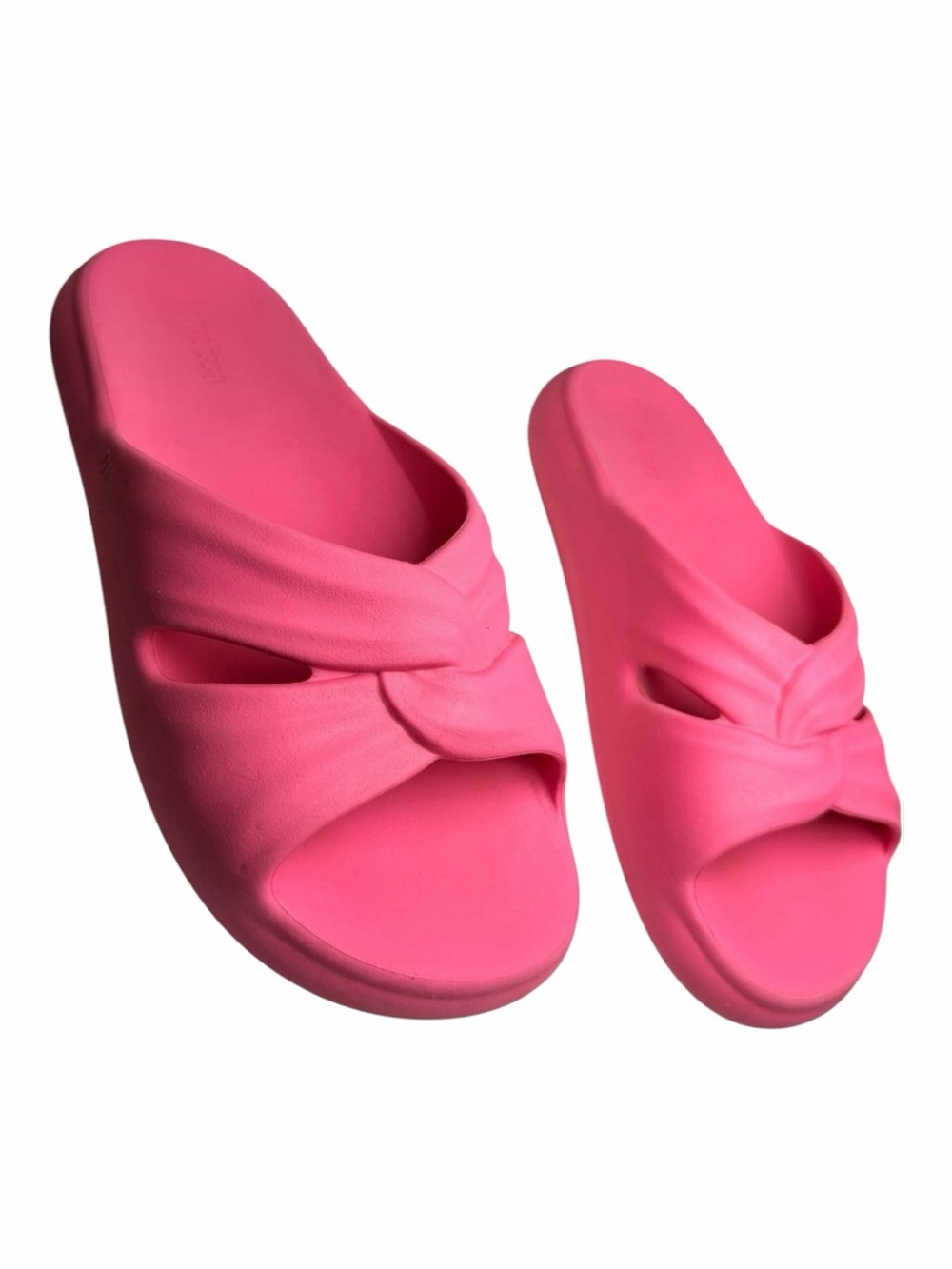Melissa Free Slide Platform Sandals Pink Jelly Slides Y2K Barbiecore Sz 10